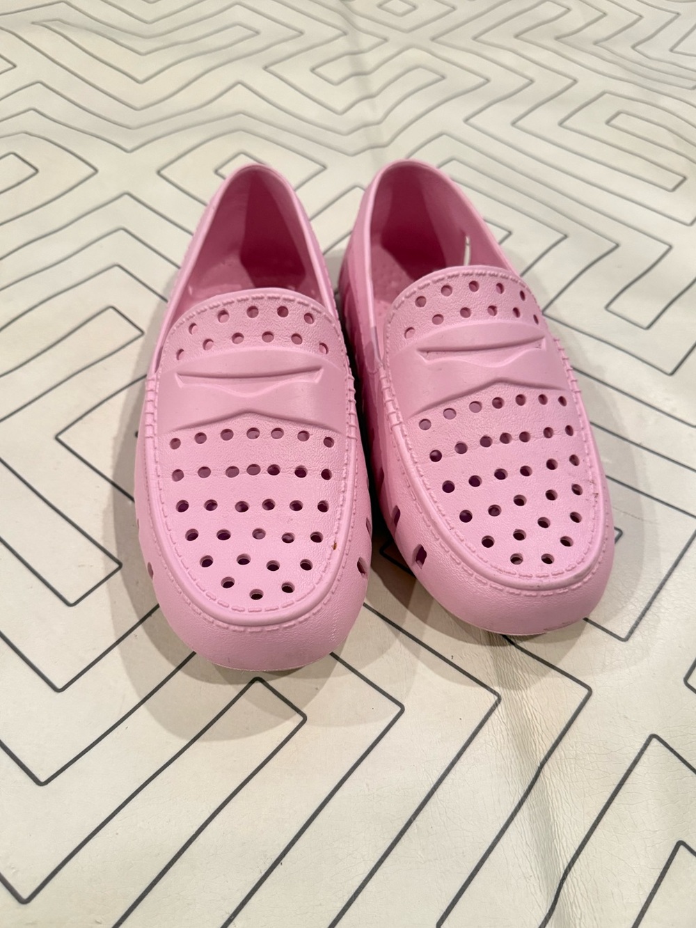 Floafers Pink Perforated Loafers